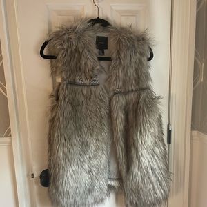 Faux fur vest